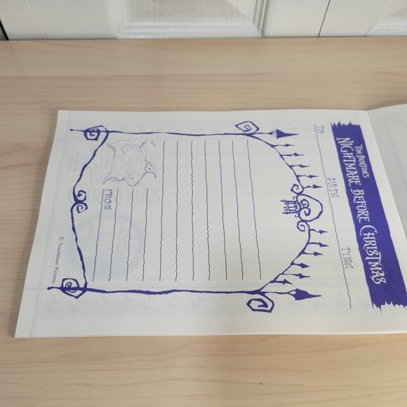 NIGHTMARE BEFORE CHRISTMAS Bundle: Zero Ghost Pup Plush & Letter Notepad Book - Picture 7 of 14